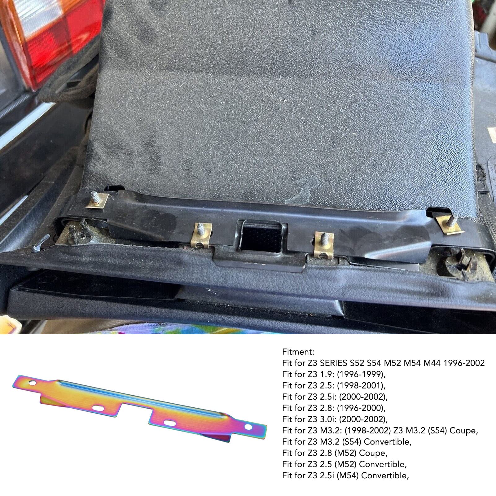 KIMISS Handschuhfach-Reparaturhalterung, Metall, Stahl, 51458397597, Passend für Z3-Serie S52 S54 M52 M54 M44 – Verbessert die Stabilität des Handschuhfachs