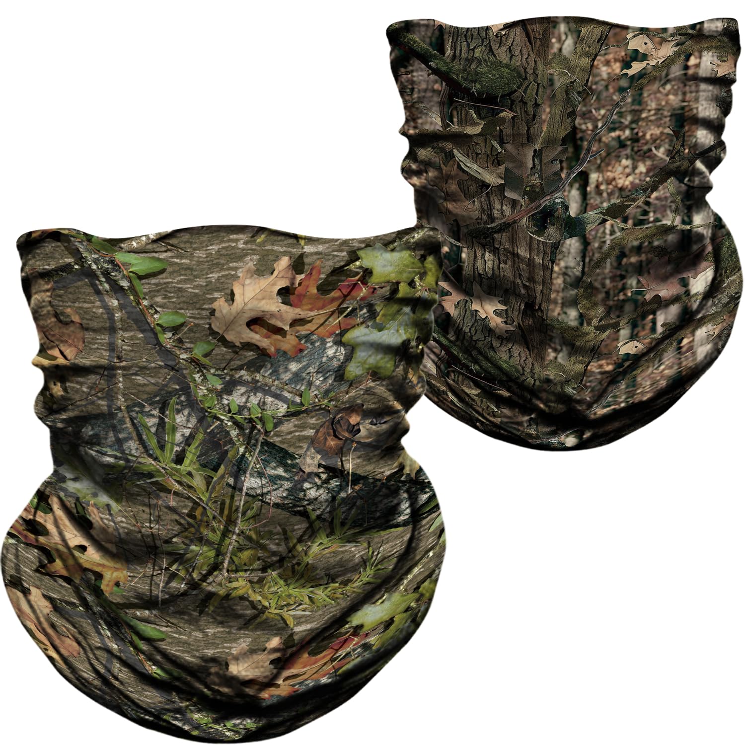 WTACTFUL 2-Pack Camouflage Face Mask Bandana for Men Women - Breathable Seamless Moisture Wicking Versatile