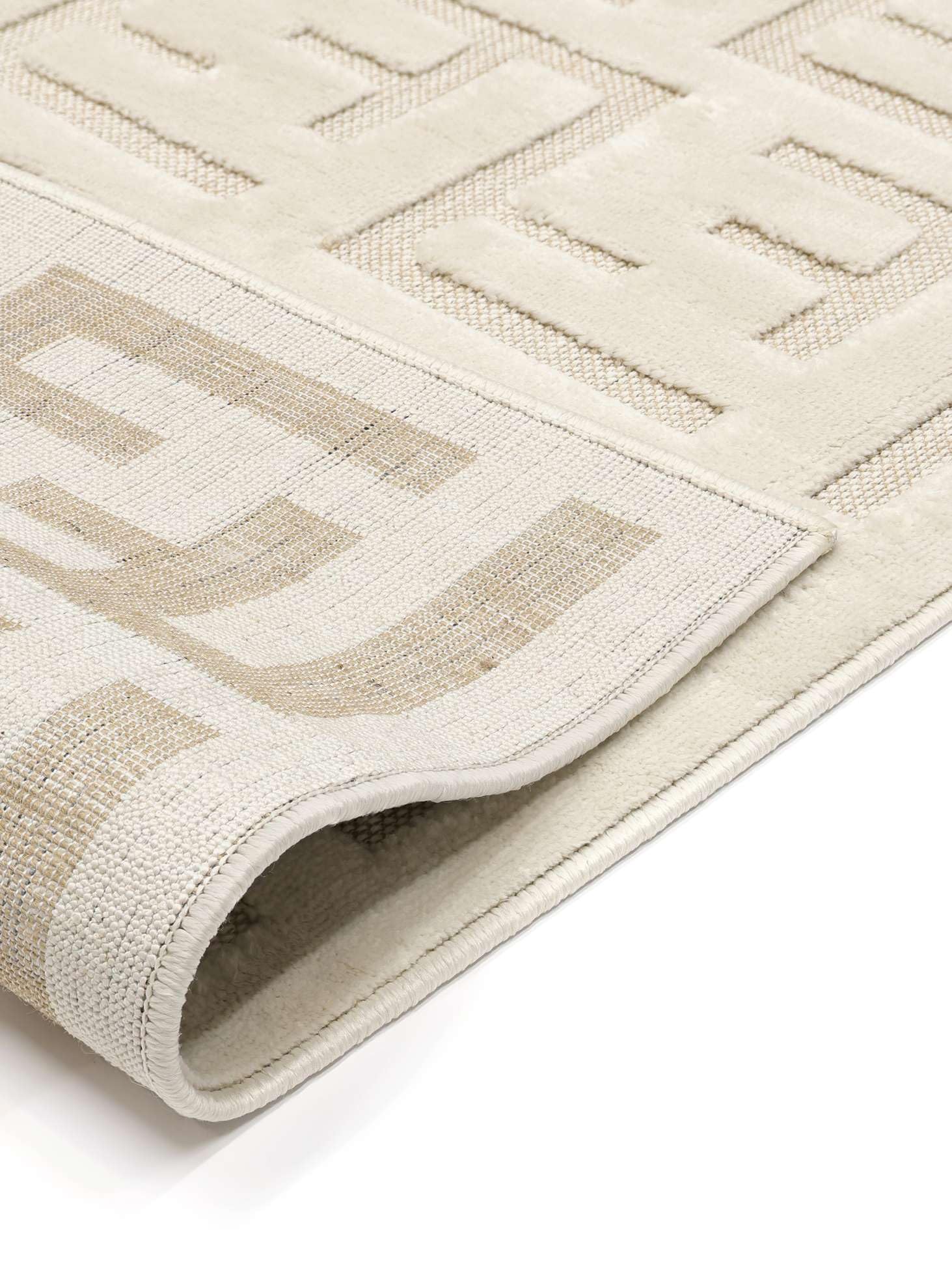 RugVista Dakari Alfombra, 200 x 200 cm, Blanco Crema | Cuadrado, Pelo medio, Limpieza en seco, Oeko-Tex 100