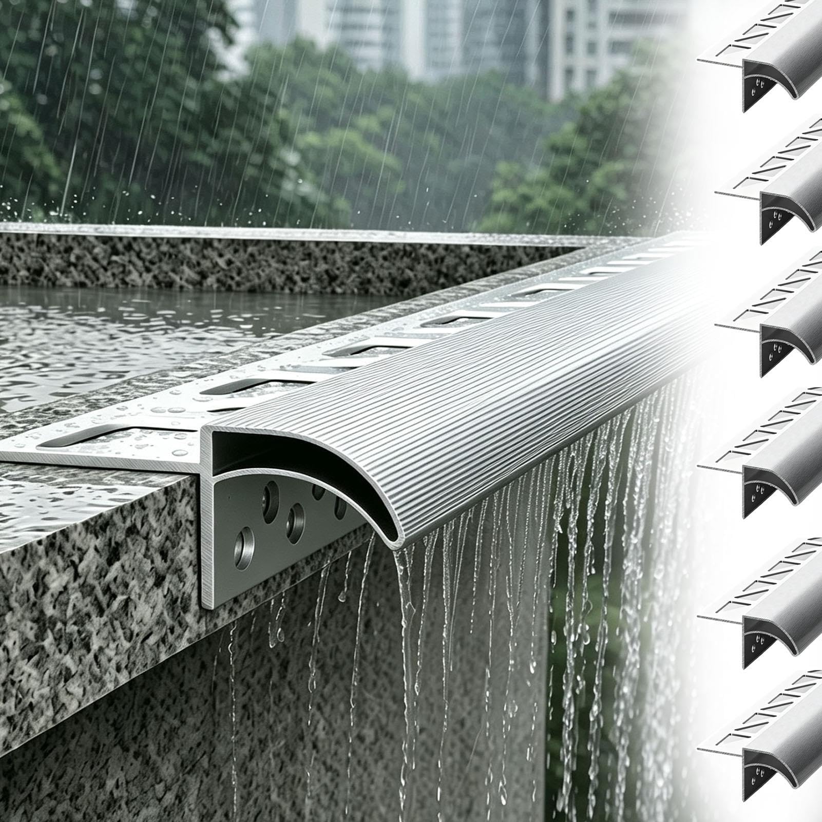 Tropfkante Verschleißfestes Regenwasserableitungsprofil für Dachrinnen