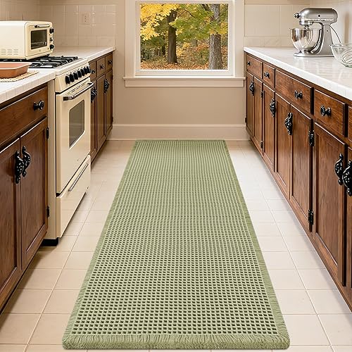 Miniatura 53 de Juego de alfombrilla de baño IM HOME 3 piezas beige, alfombrillas de baño modernas tejidas, alfombrilla de baño antideslizante absorbente,