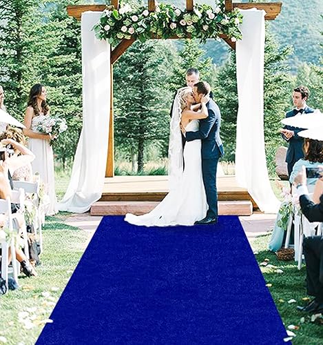 Miniatura 10 de FOTSHARER Camino de pasillo de boda, alfombra roja para fiesta, 4 x 15 pies, alfombra de terciopelo al aire libre, camino de pasillo de boda,