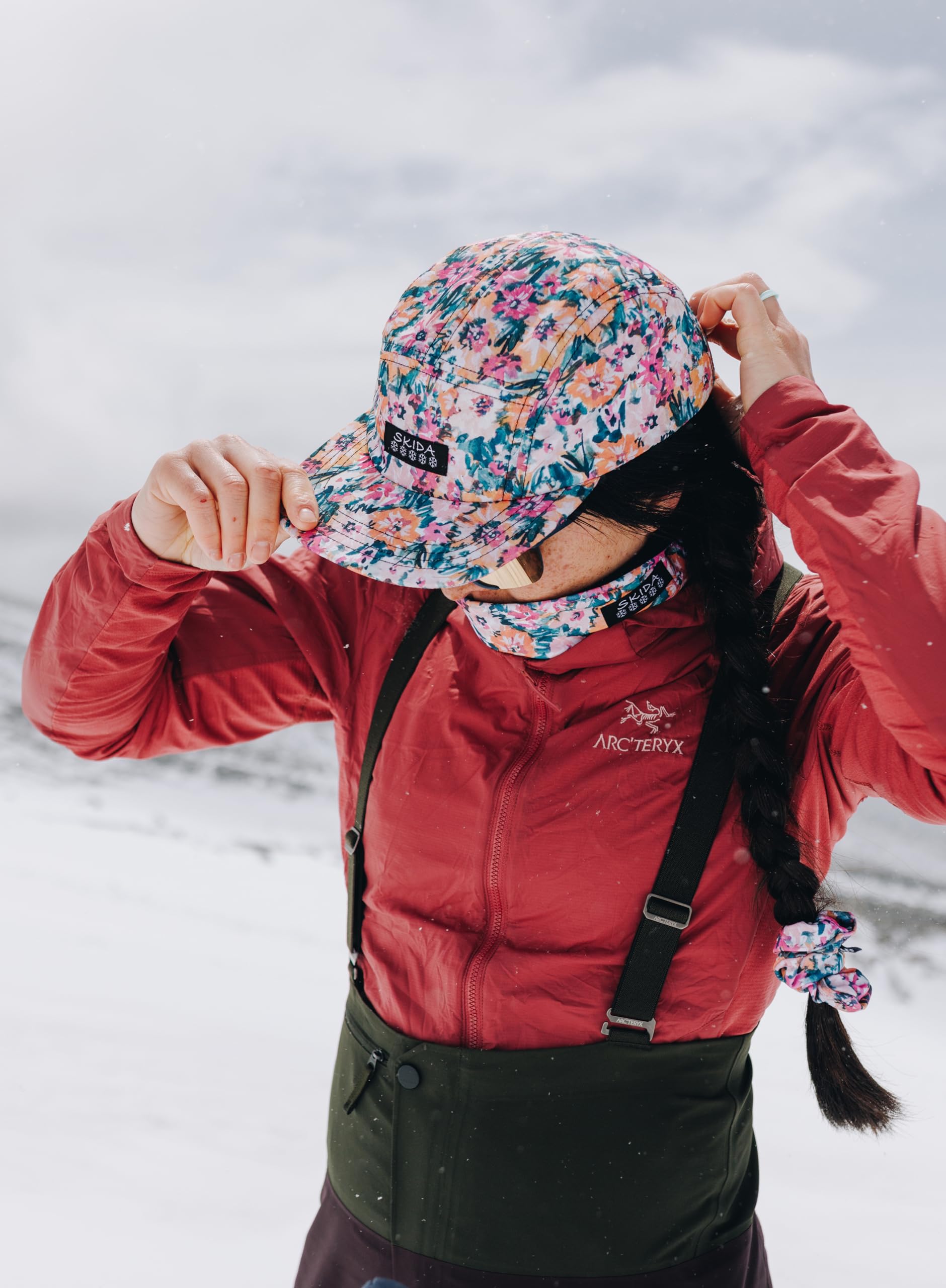 Skida 5-Panel-Kappe für den Außenbereich, UPF Sonnenschutz, breite Krempe, Camp-Hut, Laufen, Wandern, Golf, Pickleball, Strandausflüge
