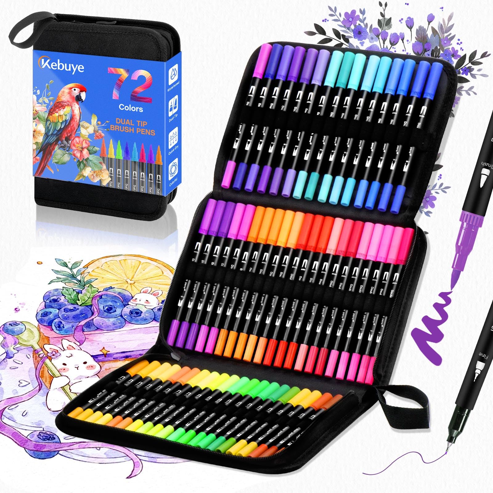Kebuye Brush Markers-DE