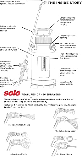 Miniatura 6 de Solo 456 Pulverizador de mano profesional de 2.25 galones con correa de transporte