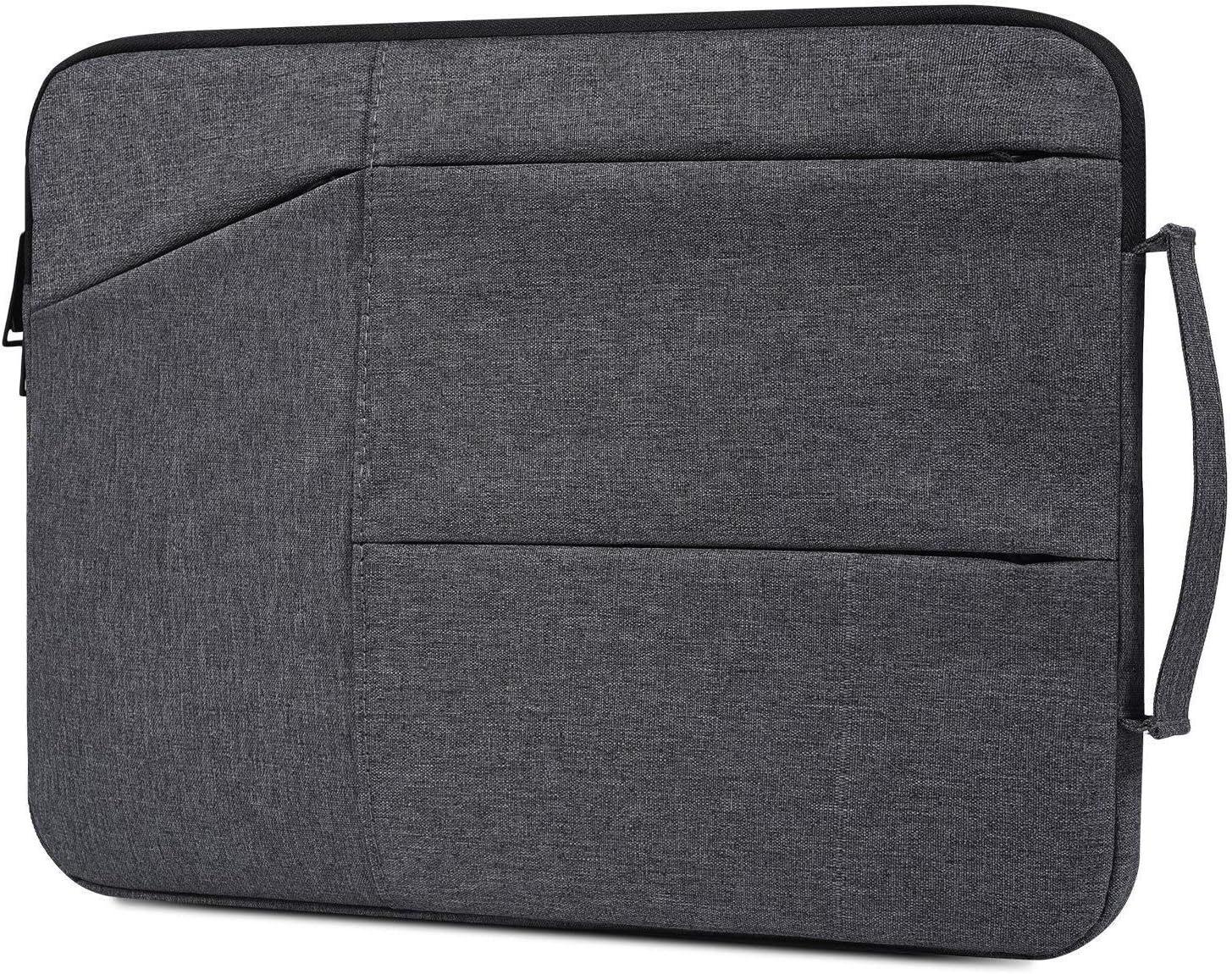 11.6 Inch Waterproof Laptop Briefcase Fit Acer R 11 Chromebook, Samsung Chromebook 3, DELL 11.6 Chromebook, Surface Pro 7/6, DELL HP Lenovo Chromebook 11.6 Protective Notebook Bag, Space Grey