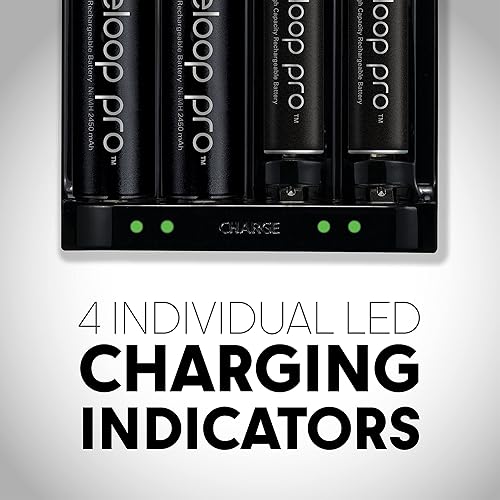 Miniatura 4 de eneloop Panasonic K-KJ17KCA104 pro - Batería recargable de batería 10AA, 4AA y cargador de batería individual avanzado