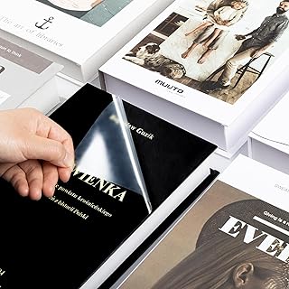 COSNIGHT Clear Contact Paper Peel and Stick for Book Cover Protector 17.7in x 10ft/Roll, Clear Self Adhesive Shelf Liner and Drawer