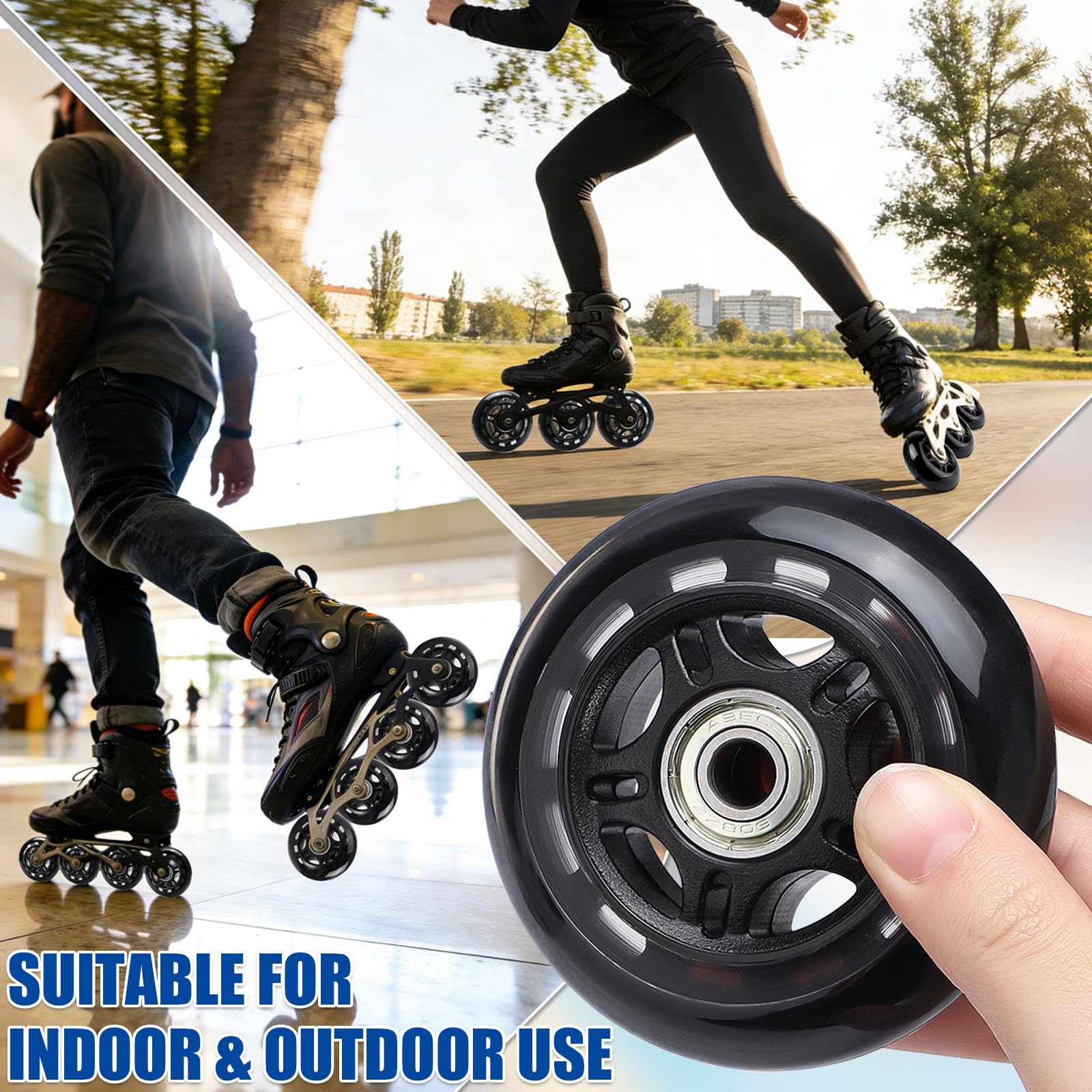 インラインスケート 替えホイール Amazon.co.jp: TOBWOLF インラインスケートホイール、8パック 76mm 84A