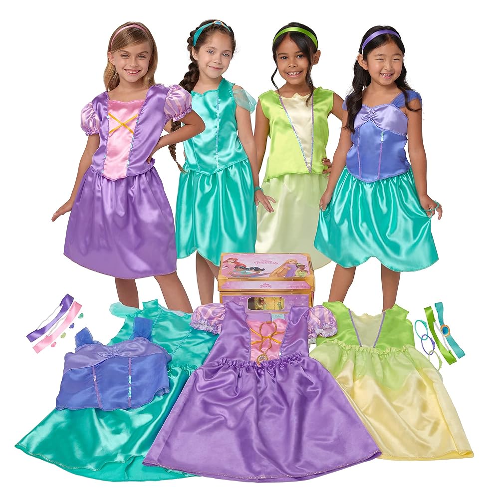 Disney - ゆか Amazon.com: Disney Princess Dress Up Trunk – 21-Piece Deluxe