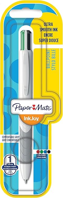 Papermate InkJoy Quatro 4-Colour 1.0 mm Medium Tip Retractable Ball Pen - Assorted Standard Colours