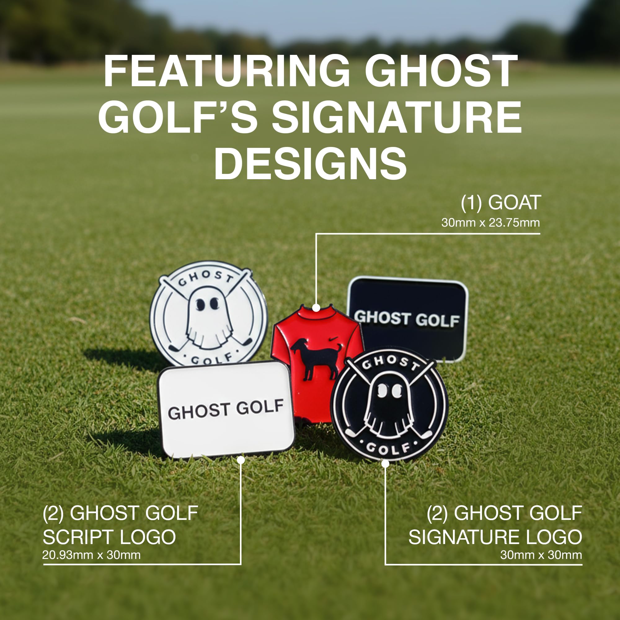 Amazon.co.jp: Ghost Golf Ball Markers (5 Pack) : Sports & Outdoors