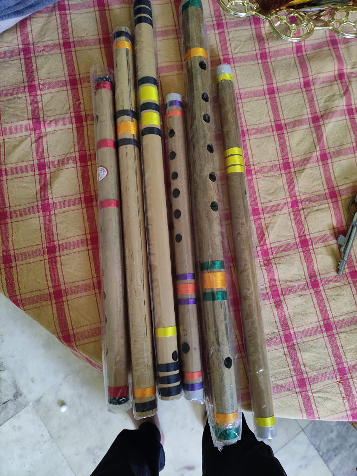 KHALSA MUSICAL C SHARP G SHARP A+G+B+C SCALE BEST SIX SET Bamboo Flute