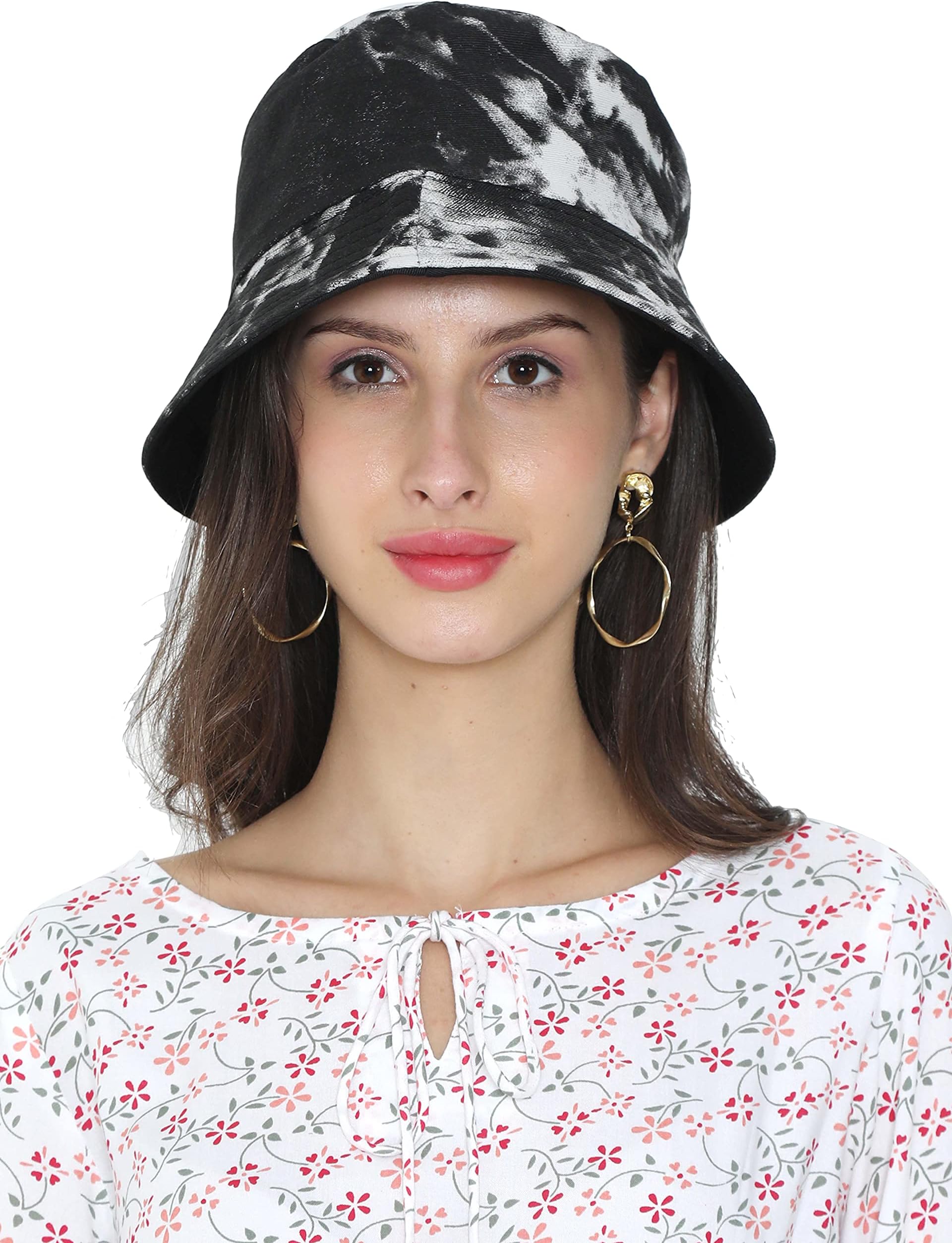 FabSeasons Reversible Cotton Tie-Dye Bucket Hats/Fisherman Caps for Men & Women