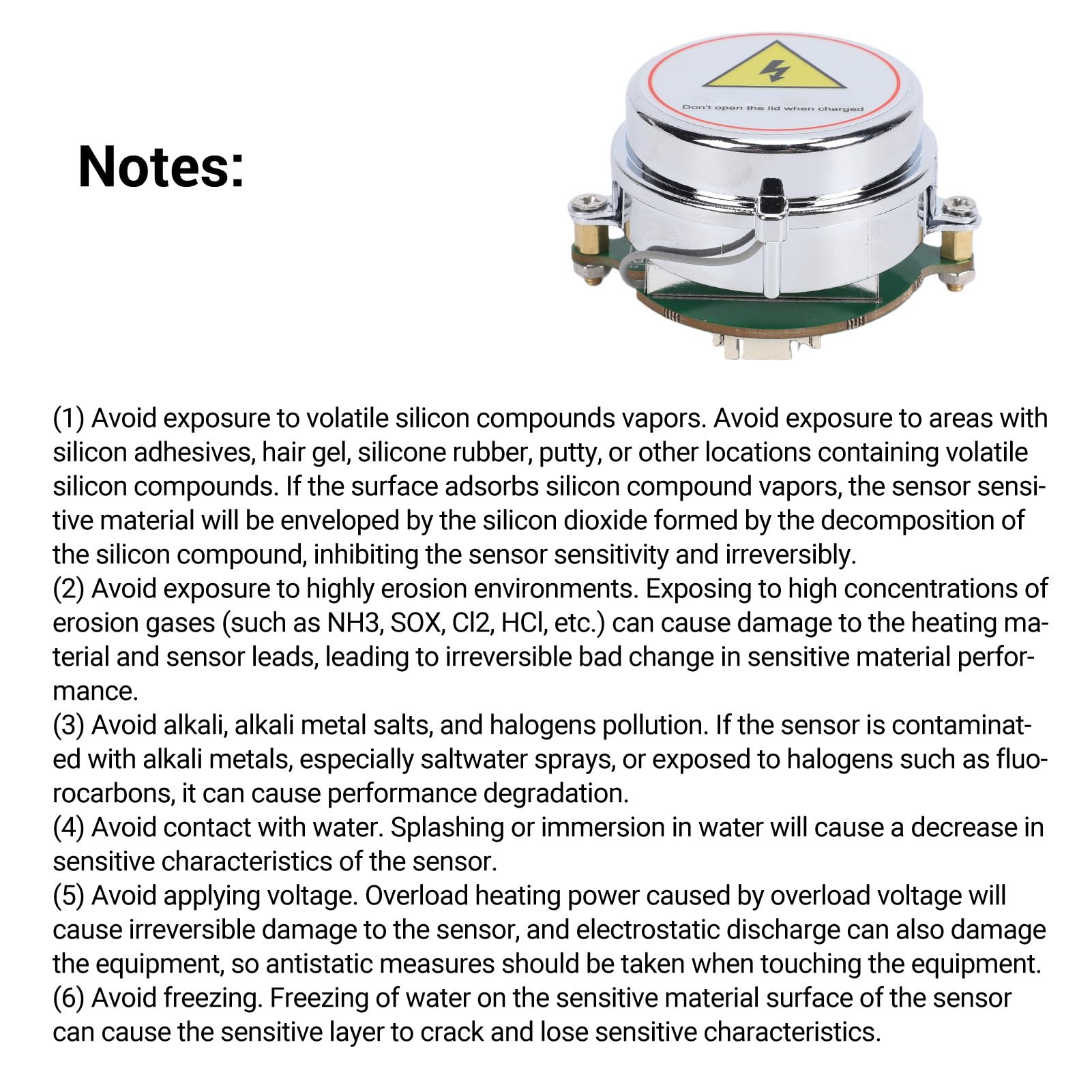 Eujgoov Module de Capteur de Radon, Détecteur de Gaz de Radon à Double