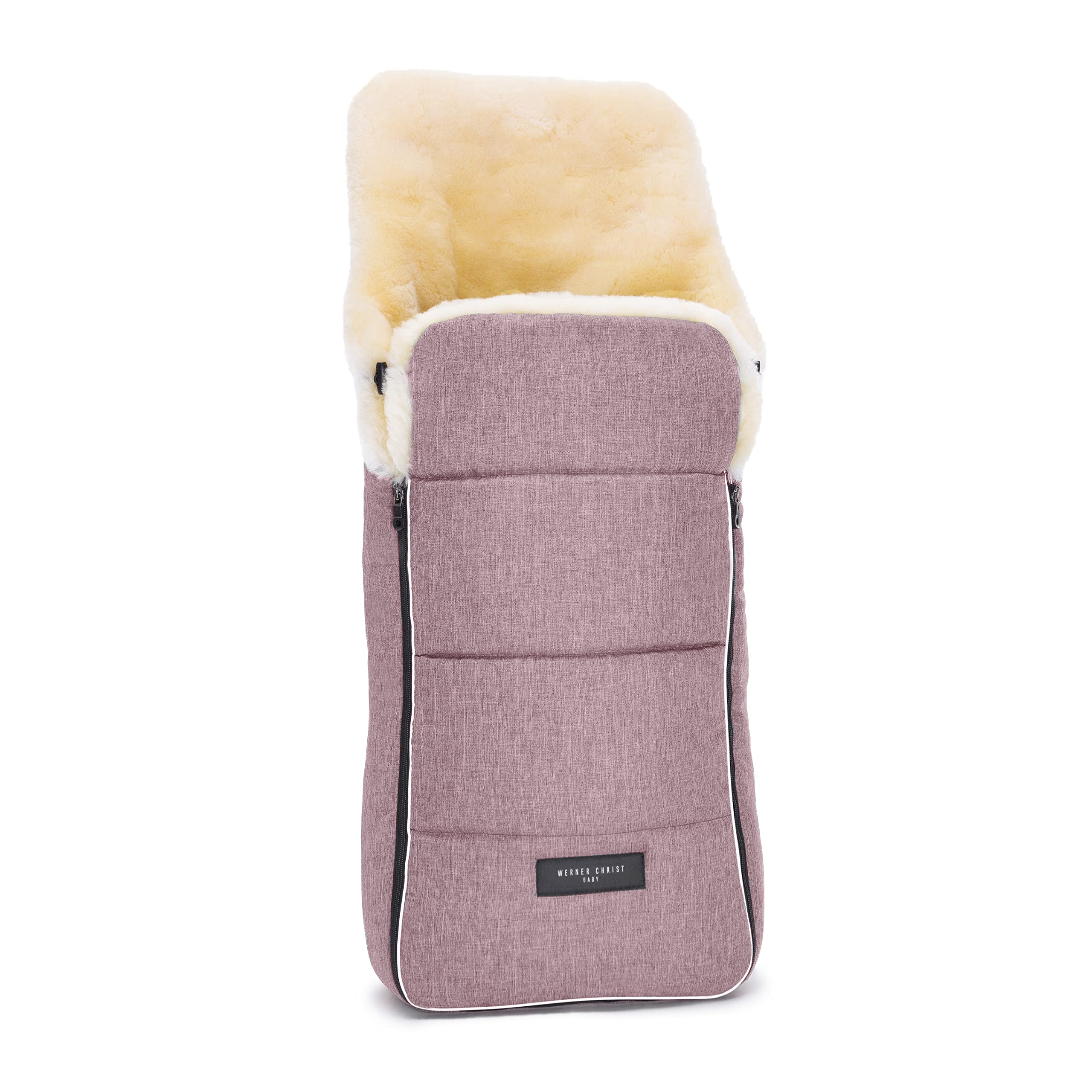 Chancelière AROSA en peau de mouton pour poussette de WERNER CHRIST BABY – Universelle douillette pour bébé, fourrure médicale, comme matelas à langer et housse pour poussette - couleurs au choix