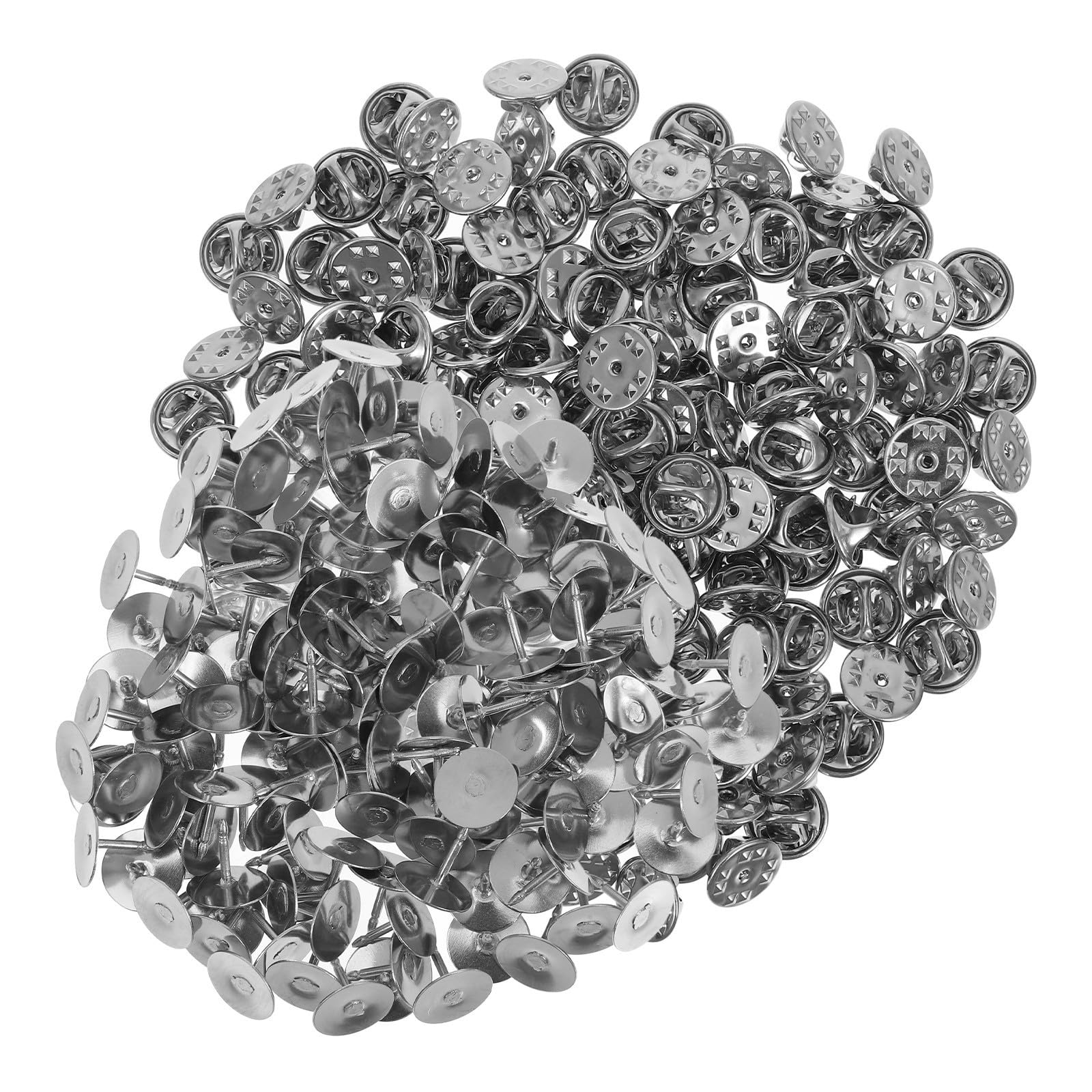 Broches de mariposa de metal plata VANZACK con 150 juegos de pines traseros para manualidades