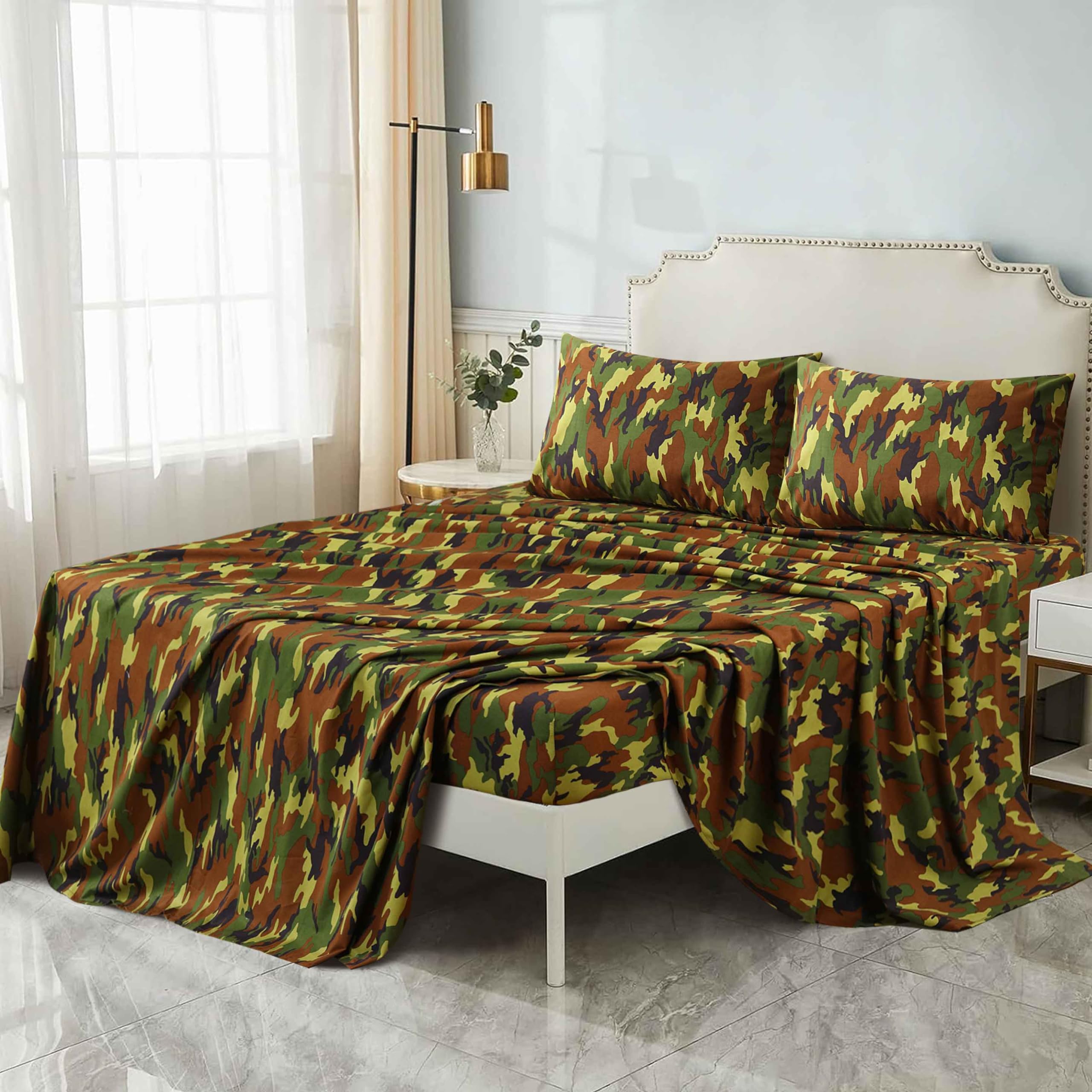 Qatan Premium 4-Piece Sheet Set – Deep Pocket, Wrinkle & Fade Resistant Microfiber