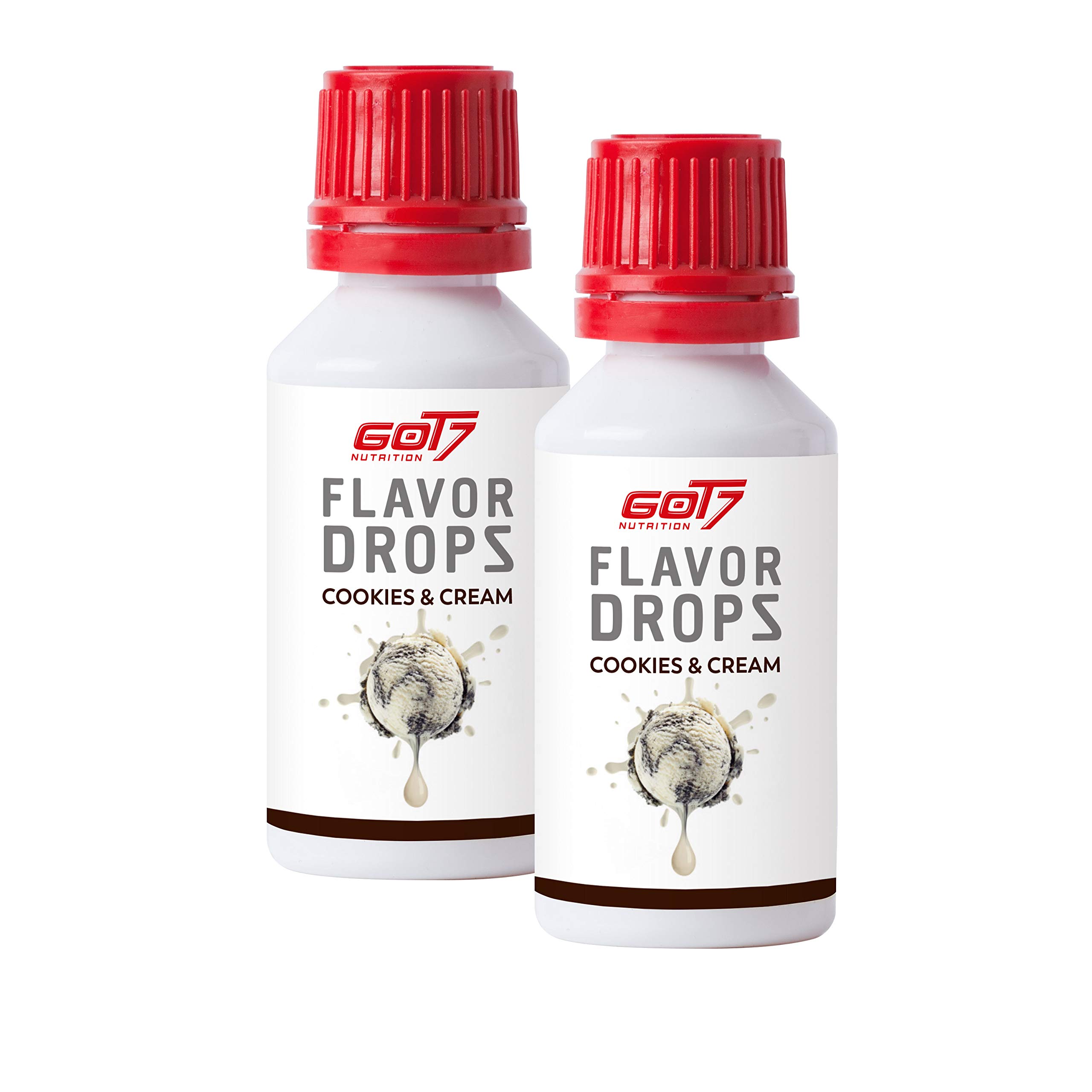 Got7 Nutrition Calorie Free Flavoring Drops for Food and Drinks, White, Cookies & Cream, 2 Count