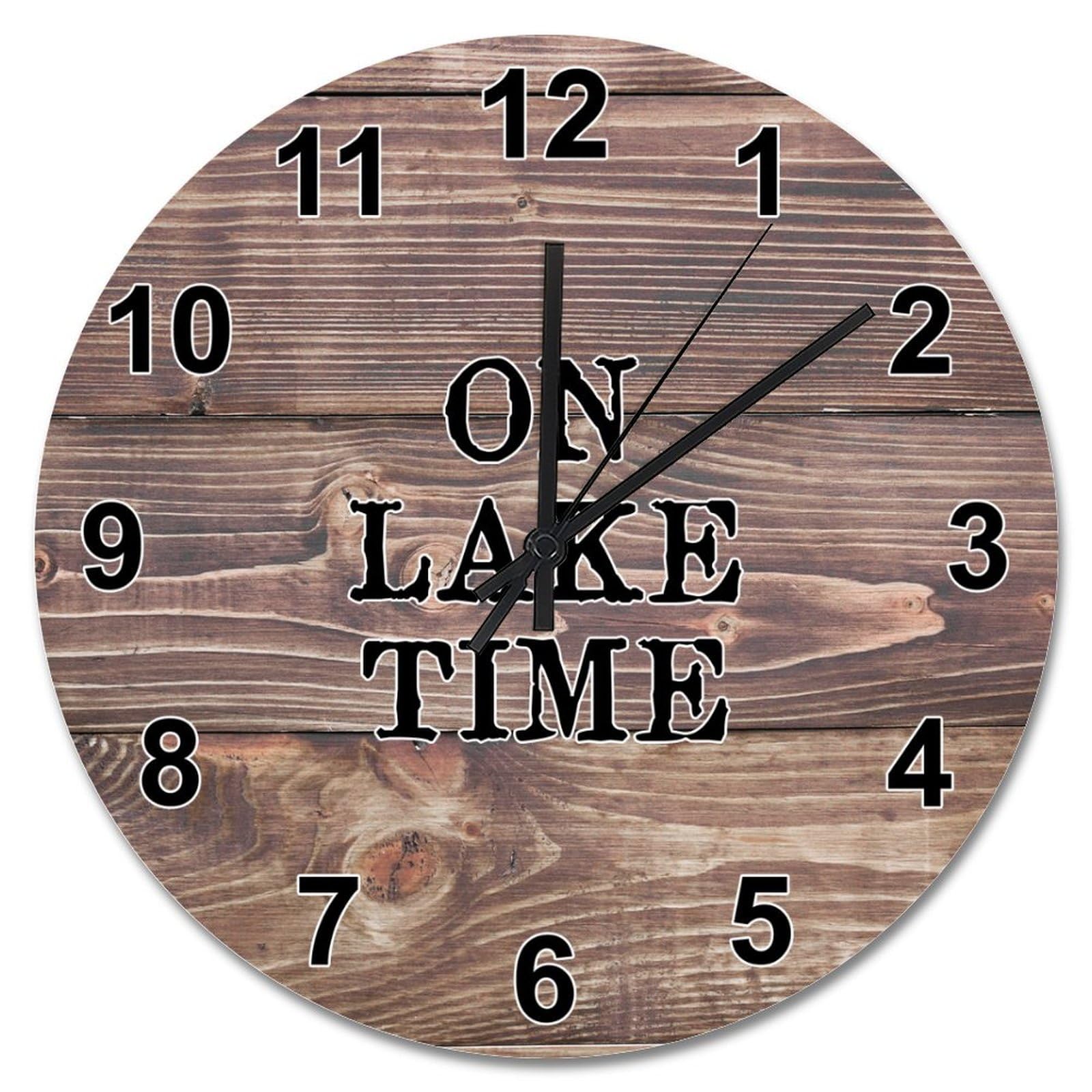 Horloge murale On Lake Time pour une déco cuisine chaleureuse