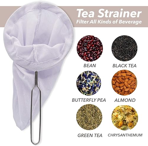 Miniatura 4 de Filtro de té de estilo tailandés tradicional de acero inoxidable, tamaño de 3 pulgadas, amigable con uso y duradero, compatible con todos los tipos