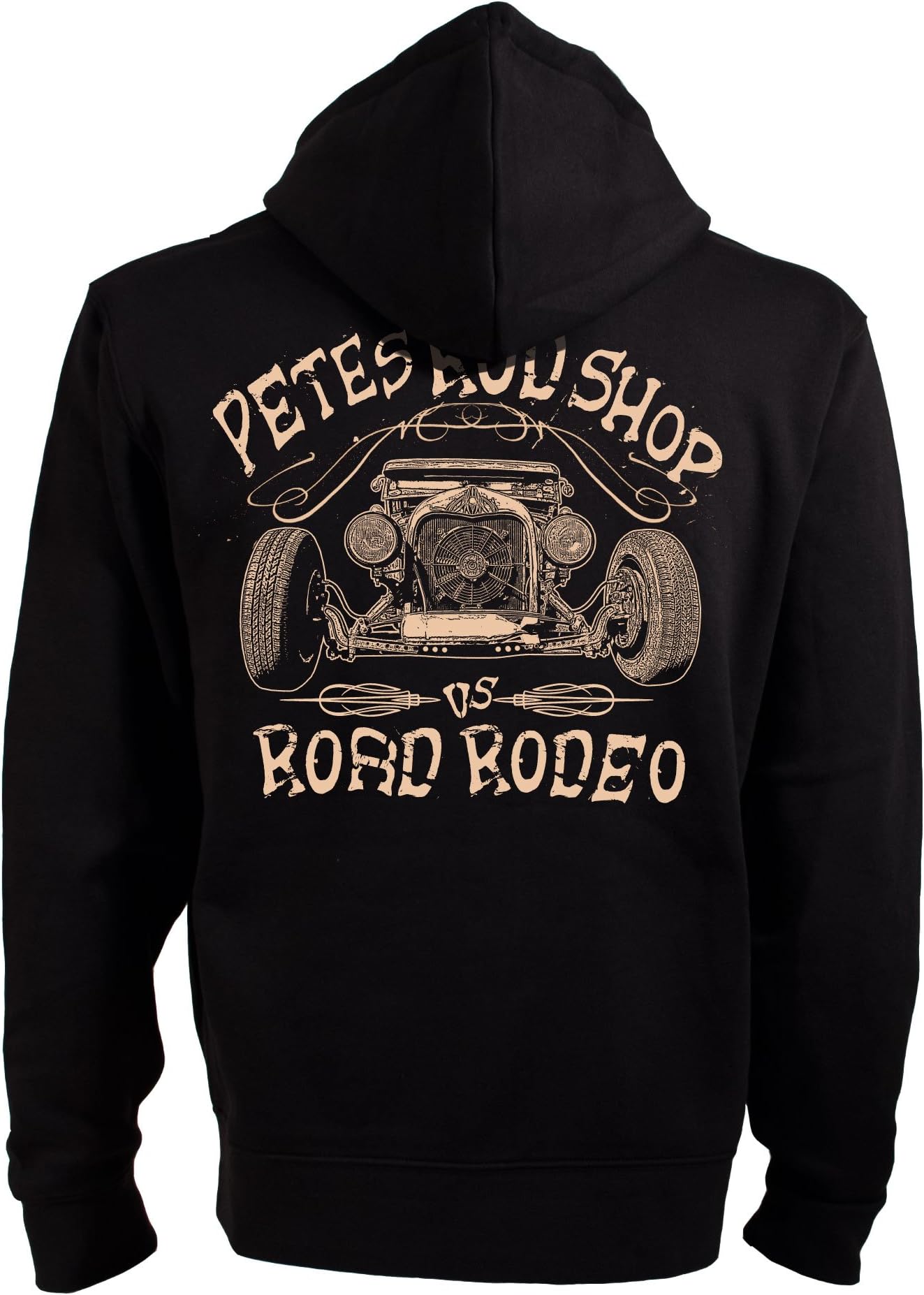 ROAD RODEO Hooded Pullover, Hoodie, Zip, jacket, Rock'n'Roll, V8, Hot Rod, Pete's Rod Shop