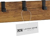 Vista 6 de Lavish Home Perchero de entrada - Banco de almacenamiento de árbol de metal, 18 pulgadas de ancho, plateado