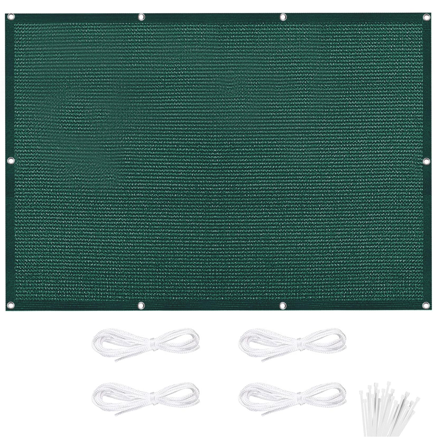 Rete ombreggiante rettangolare 1,2 x 7 m per giardino B patio esterno protezione UV protezione dal vento tessuto ombreggiante marrone con corde