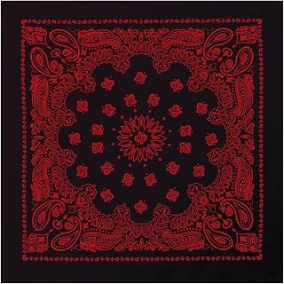Rothco Trainmen Extra-Large Paisley Bandana 27x27 Inch - 100% Cotton Versatile Scarf, Headband, Mask for Outdoor Adventures
