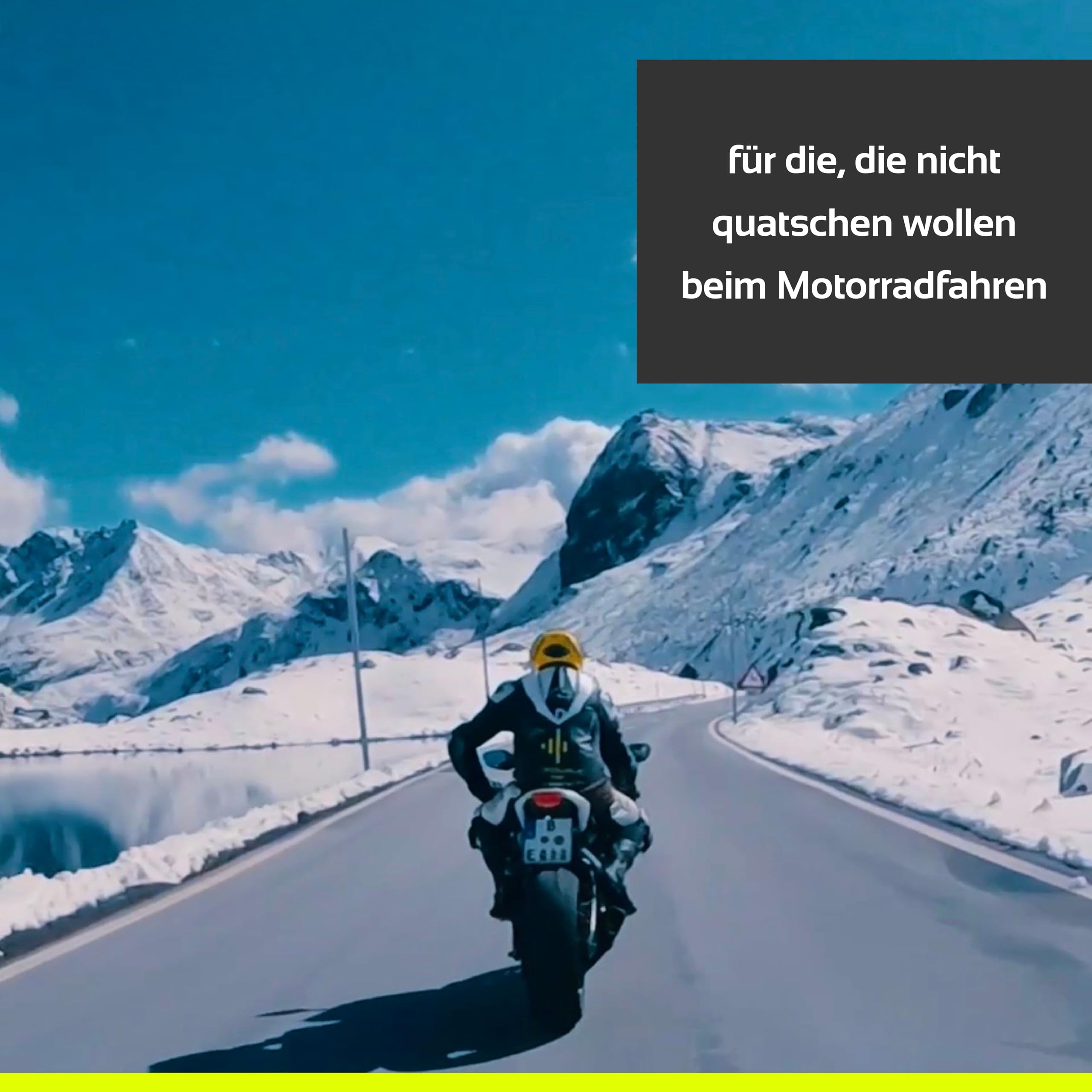 Headwave TĀG 2 - Bluetooth Lautsprecher für Motorrad-Helme, Musik und Navigations-Ansagen, Headset, Soundsystem, mega laut und mega Klang