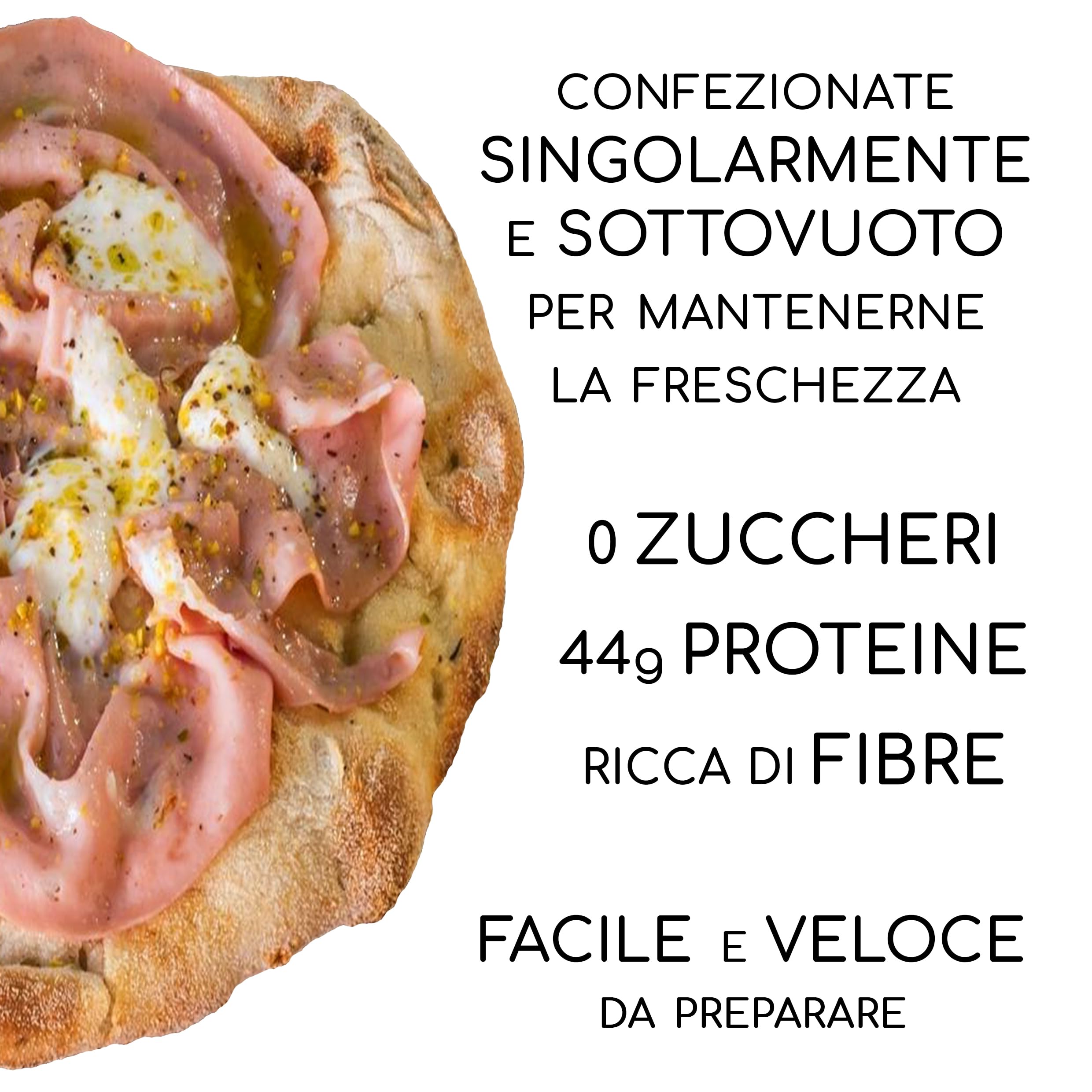 KETO FOCACCIA Line@diet | Focaccia artigianale da 220g ad alto contenuto di PROTEINE | 2,8% carboidrati, 44g di proteine, 0 zuccheri - 4