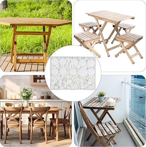 Vista 11 de Tapones de plástico para agujeros, 180 tapones de bloqueo de panel negro, tapas redondas para orificios de tornillo de taladro para gabinetes