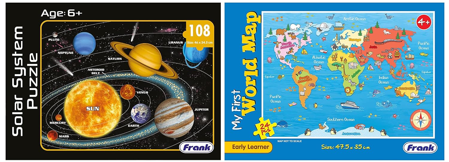 Buy Frank Solar System Outer Space Puzzle for 6 Year Old Kids & My