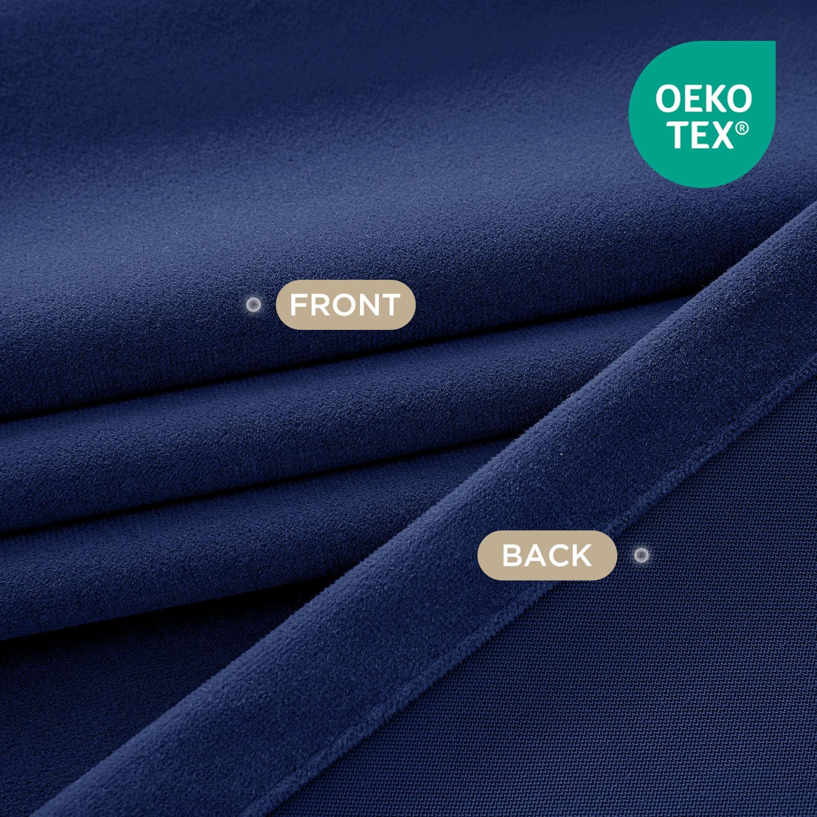 Joydeco Lot de 2 Rideaux occultants en Velours Bleu Roi de 274 cm de Long, Rideaux occultants à œillets pour fenêtre de Chambre à Coucher, Salon, Home cinéma (132 x 274 cm)
