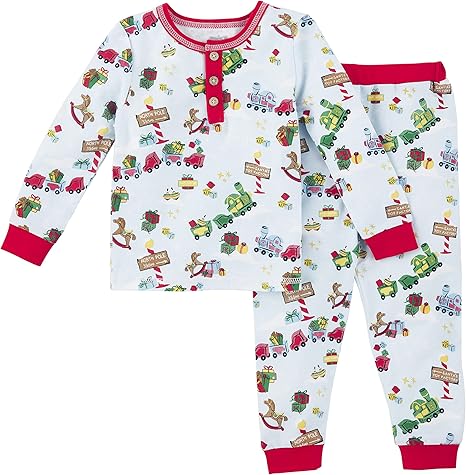 Mud Pie Baby Boys Christmas Cookie Sleeper White Outfit 9-12