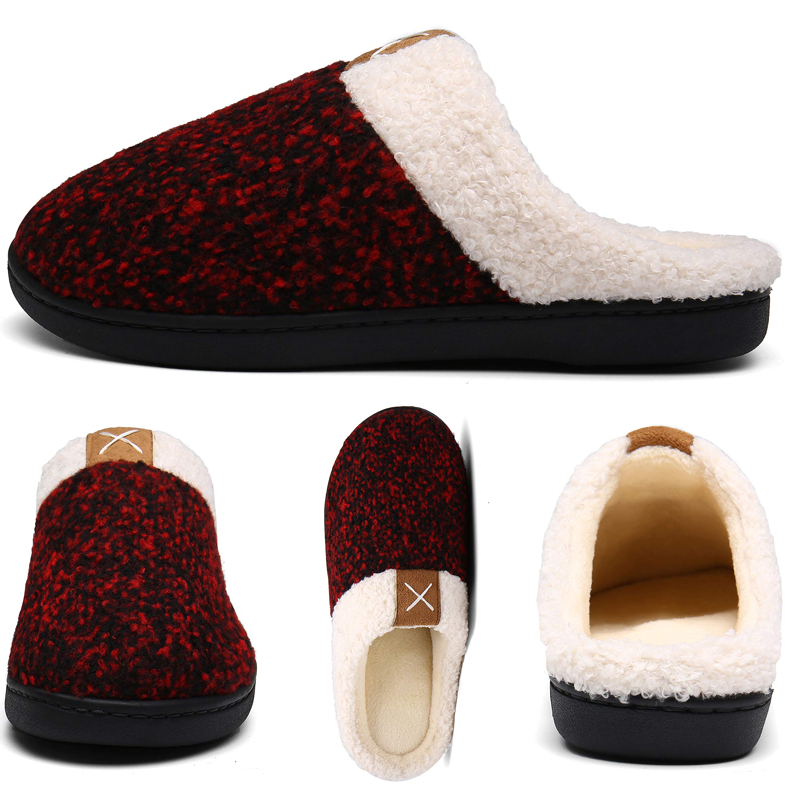 Mishansha Pantofole da uomo in memory foam da donna pantofole morbide e calde per la casa