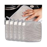 Multifunctional Non-Scratch Wire Dishcloth,2025 New Steel Wire Dish Towel for Wet and Dry Wire Dishcloth for Dishes Sinks Counters Tops of Stoves(5pcs)