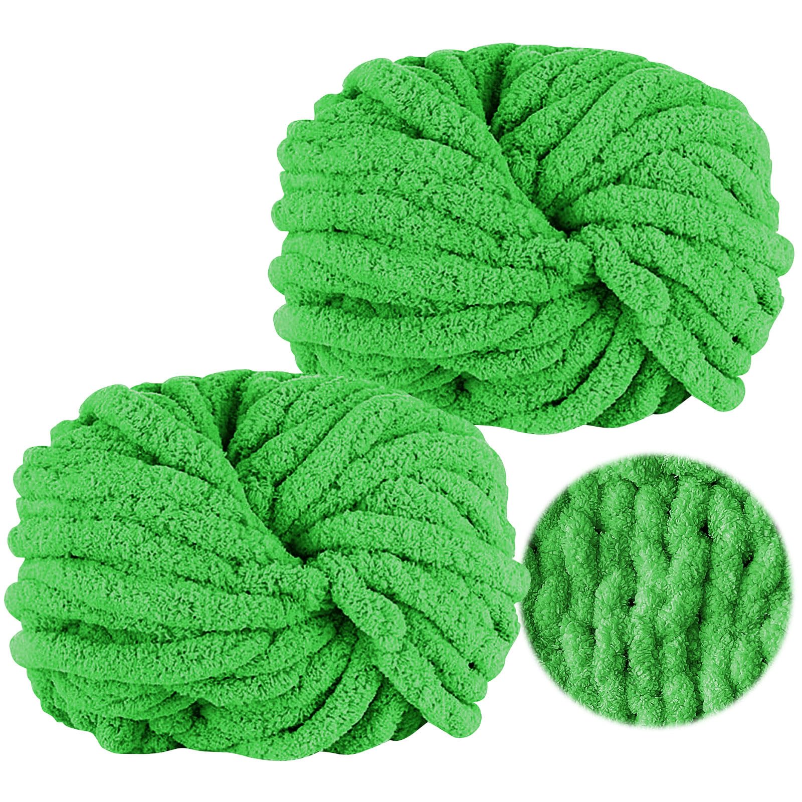 Fil Chenille Pour Crochet - 27M Laine Pour Couverture - Accessoires Tricot Crochet Pour Chapeau Coussin Vêtements Bébé Écharpe