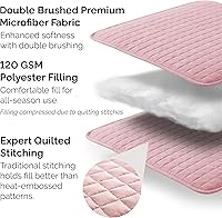 Vista 3 de Southshore Fine Living, Inc. Juego de ropa de cama con edredón rosa cosido tamaño Queen, colcha de gran tamaño tamaño Queen/matrimonial, ropa