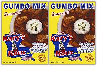 Kary's Gumbo Mix, 5oz (Pack of 2) - Authentic Cajun Flavor in Every Bite - Elevate Your Culinary Experience with this Gumbo Box