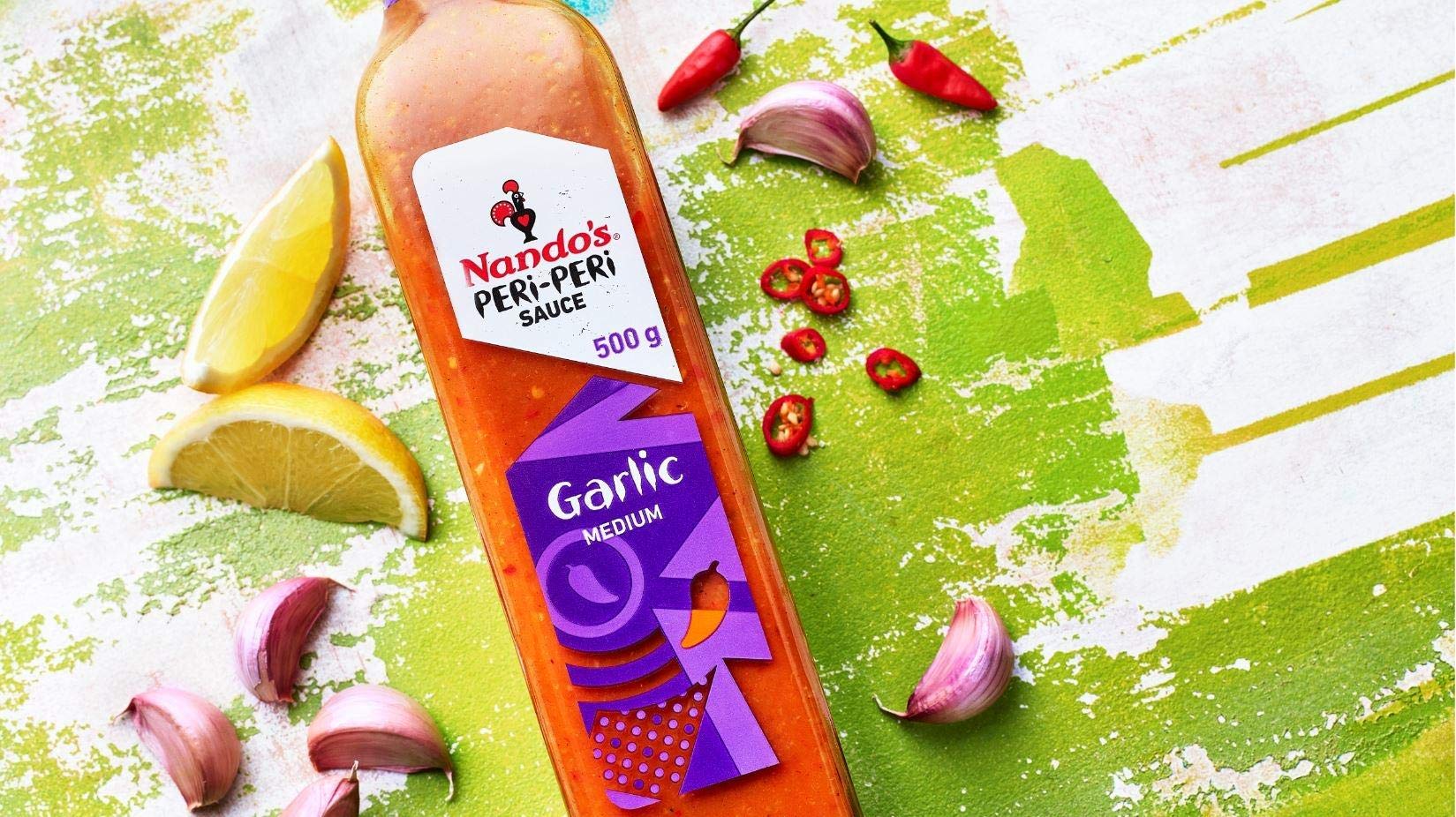 Nando's Salsa de ajo PERi-PERi, 6 x 500 g