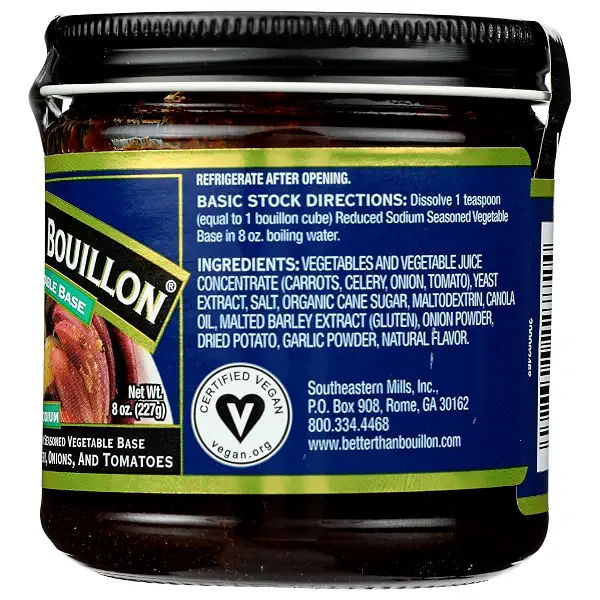 Better Than Bouillon Reduced Sodium Seasoned Vegetable Base, 8 oz 7
