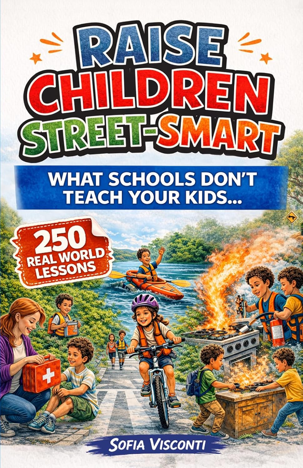 Raise Children Street-Smart - What Schools Don't Teach Your Kids : 250 Real World Lessons to Build Confident, Independent, Resilient Kids with the Life Skills and Safety Awareness to Handle Anything      Paperback – March 28, 2026
