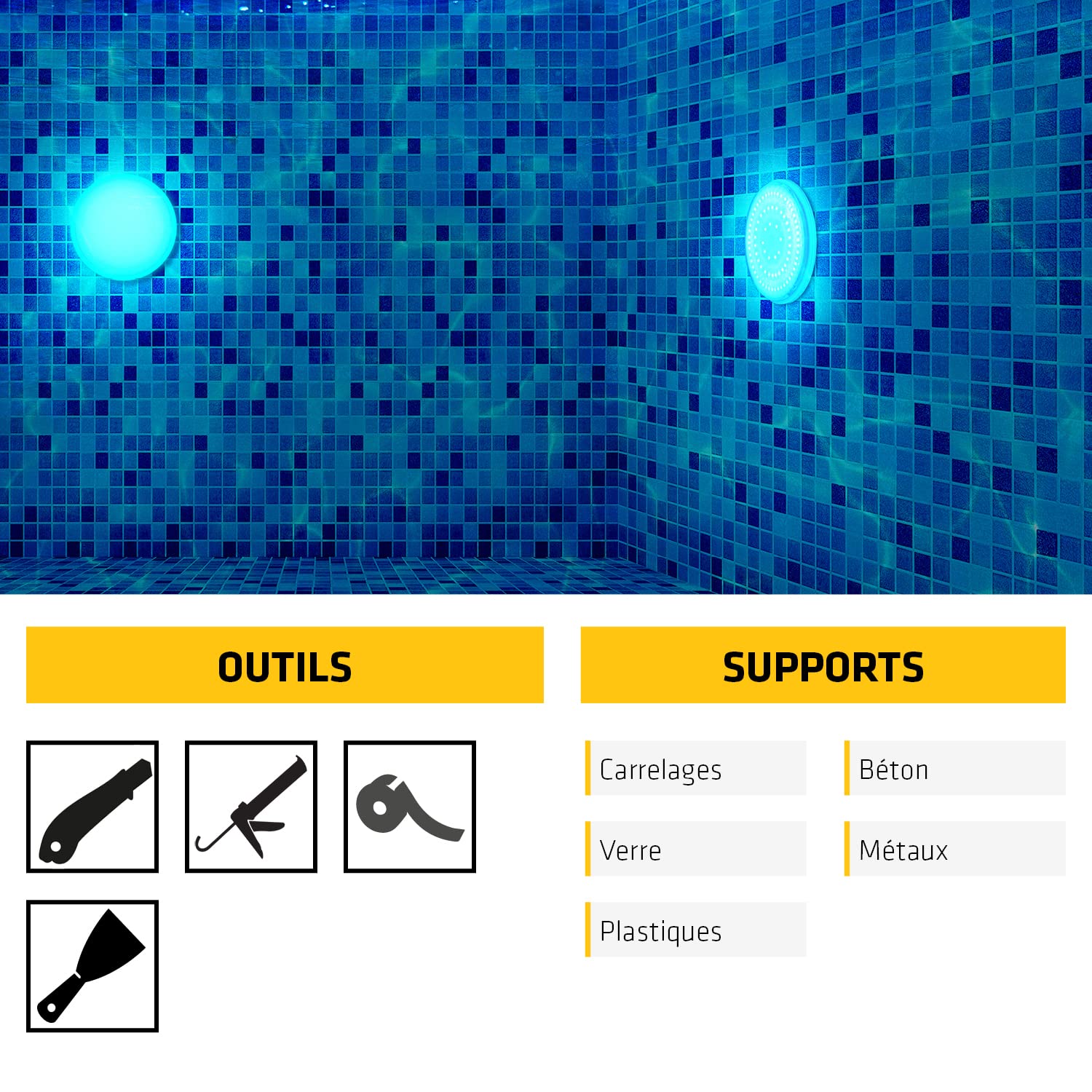 SIKA - Mastic silicone spécial immersion - SikaSeal-163 Piscine & Bassin, Gris - Joints de piscines et zones immergées - Résistant au chlore - Carton de 12 cartouches de 300ml