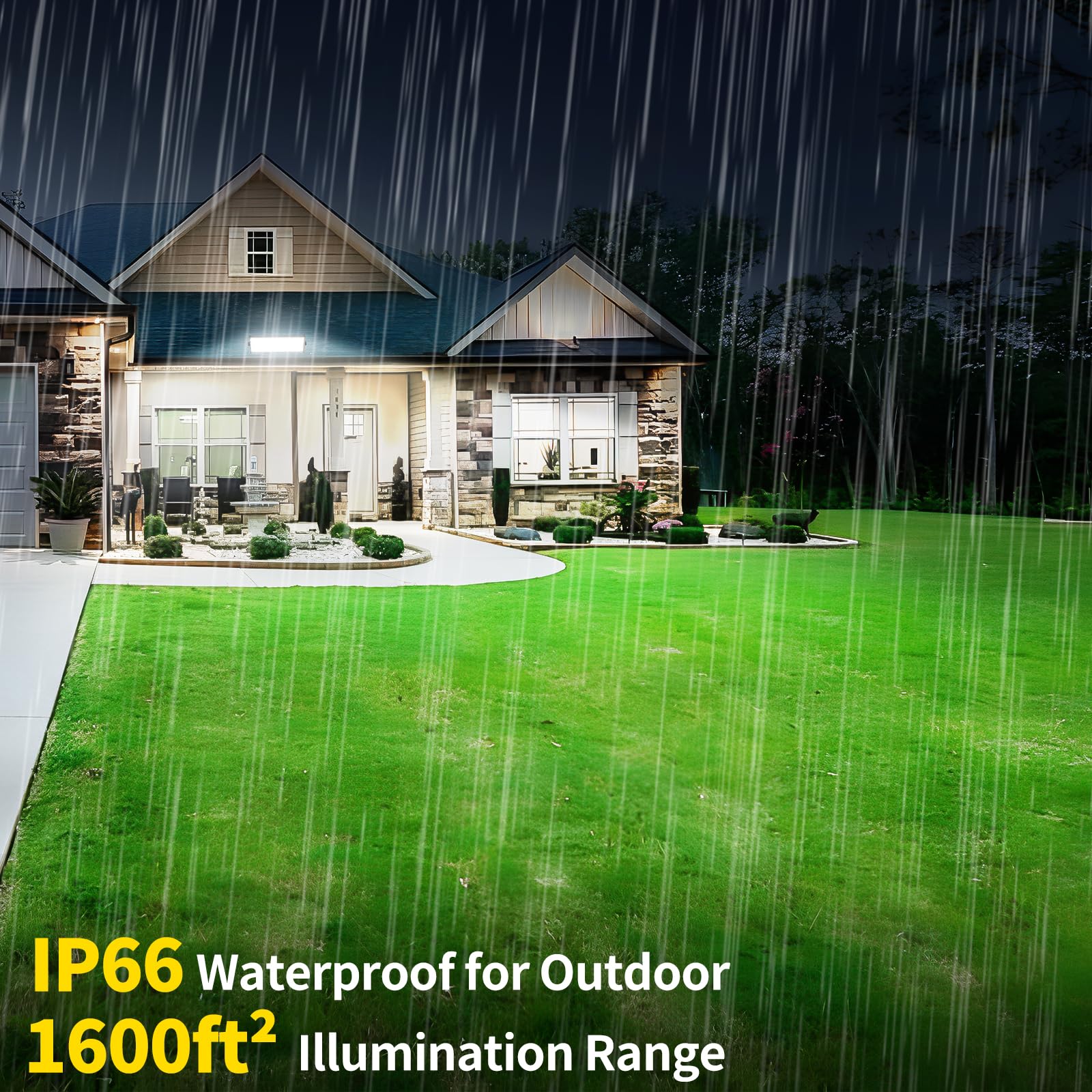 150W LED Shop Light 18000LM Ultra Brighter Plug in Garage Light with 9 84FT Power Cord and On — view 4