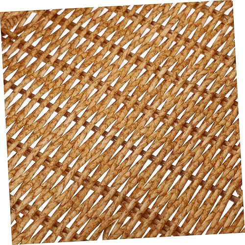 Miniatura 9 de ABOOFAN Cesta de almacenamiento de escritorio tejida con capacidad para cocina, oficina y organización del hogar, elegante contenedor de ratán de