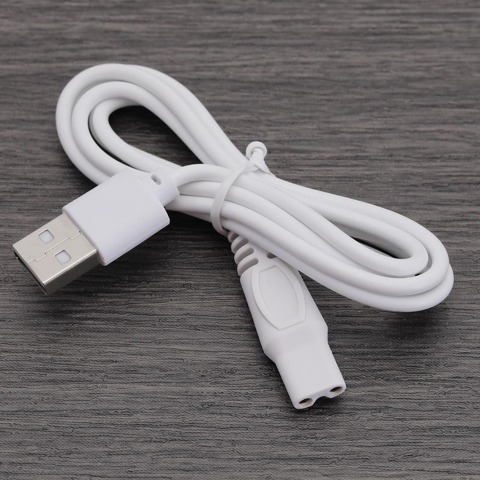 Image secondaire de Câble de Chargeur USB EMSea pour Rasoir Finishing Touch - 1m, Blanc, 2 pièces