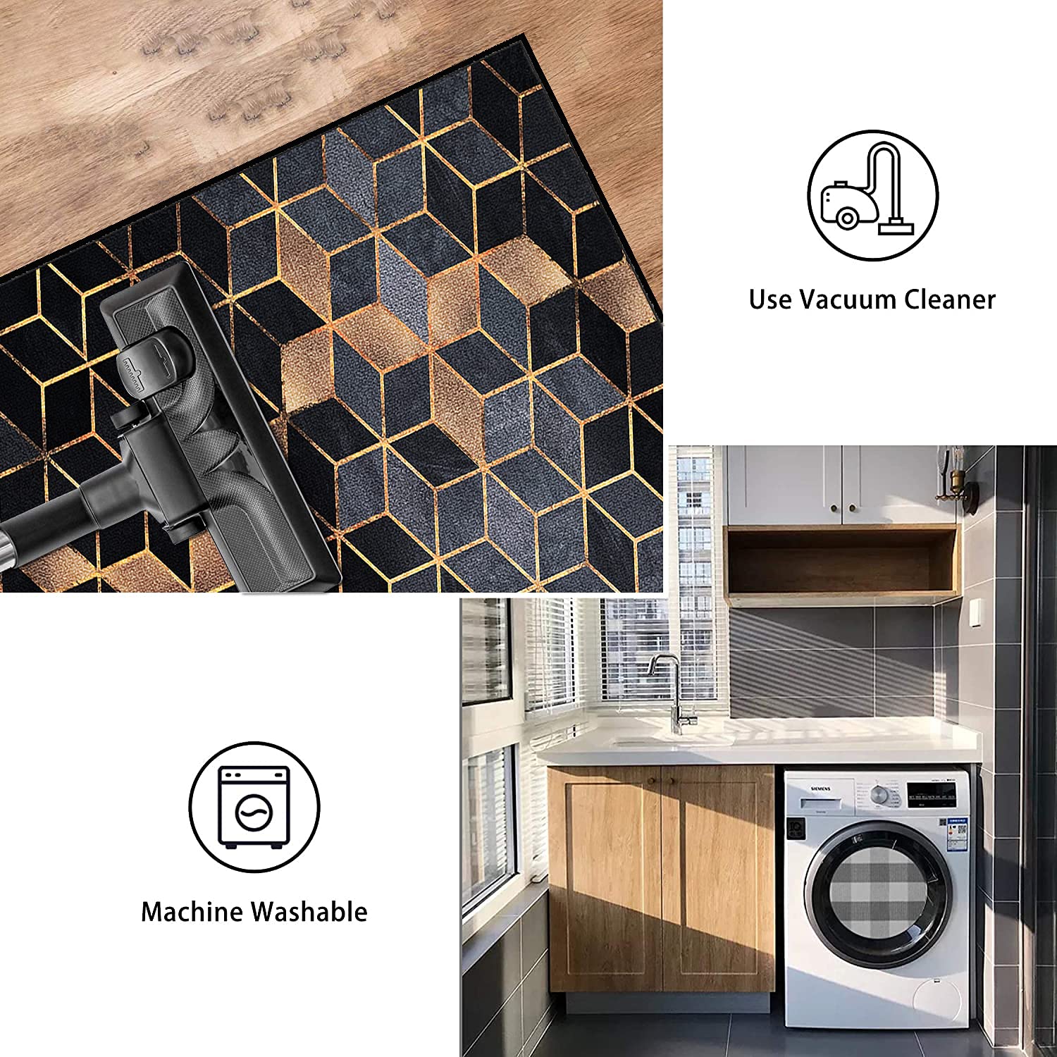 Paillasson Exterieur 120x180cm Tapis De Porte D'EntréE Interieur Antidérapant & Anti-Glisse résistant Lavable pour Chambre, Cuisine, Descente de Lit