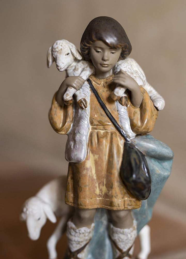 Amazon.co.jp: リヤドロ (Lladro) 羊飼いの少年（グレス