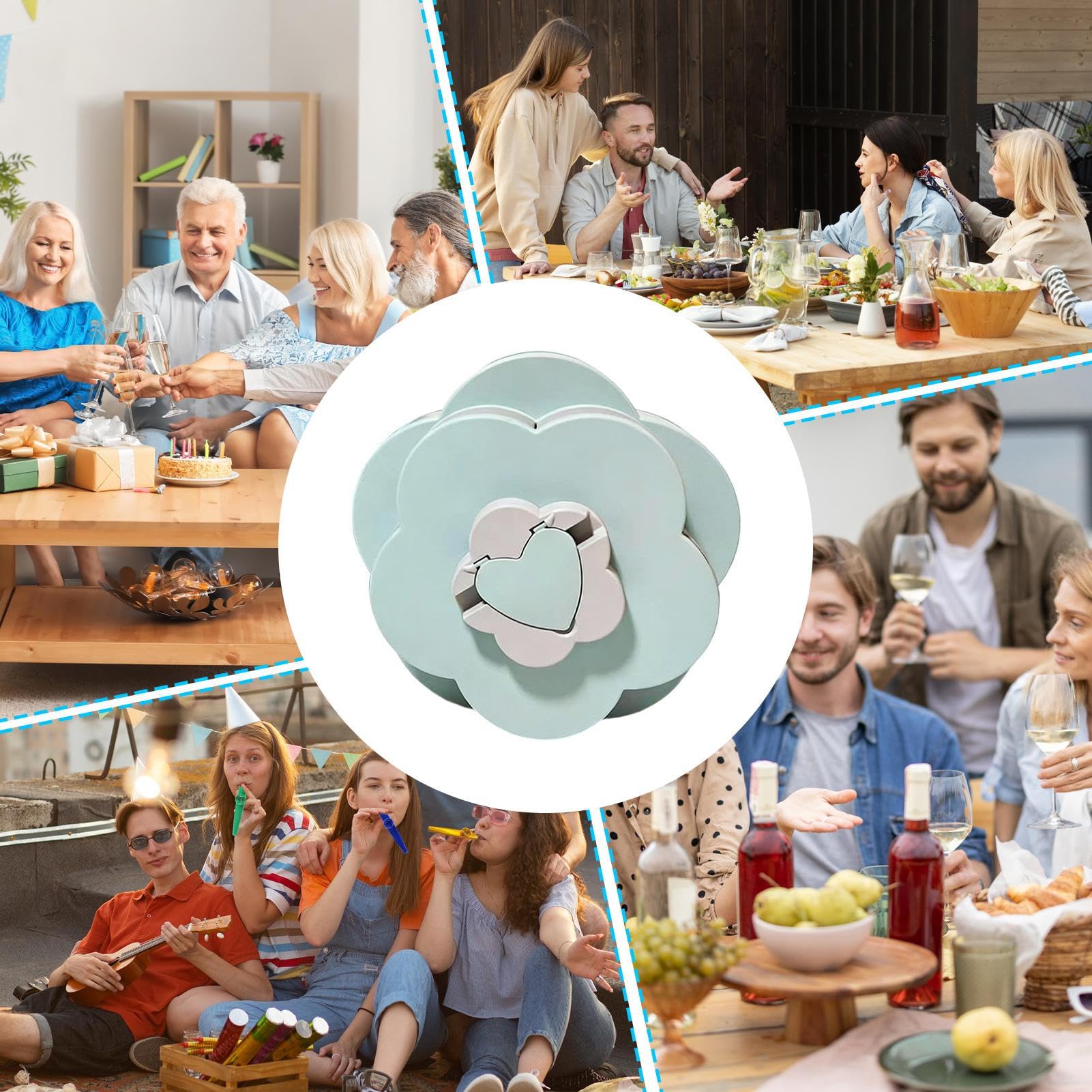 Generico Plateau repas séparateur récipient rotatif